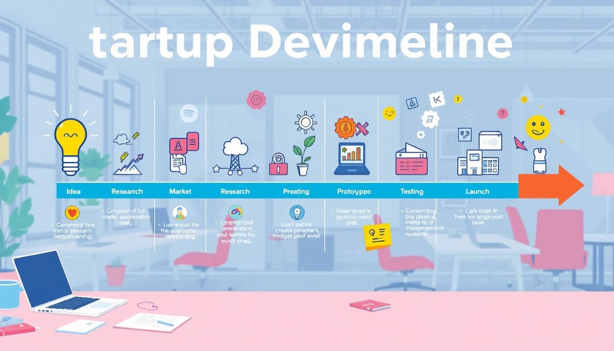 startup development timeline